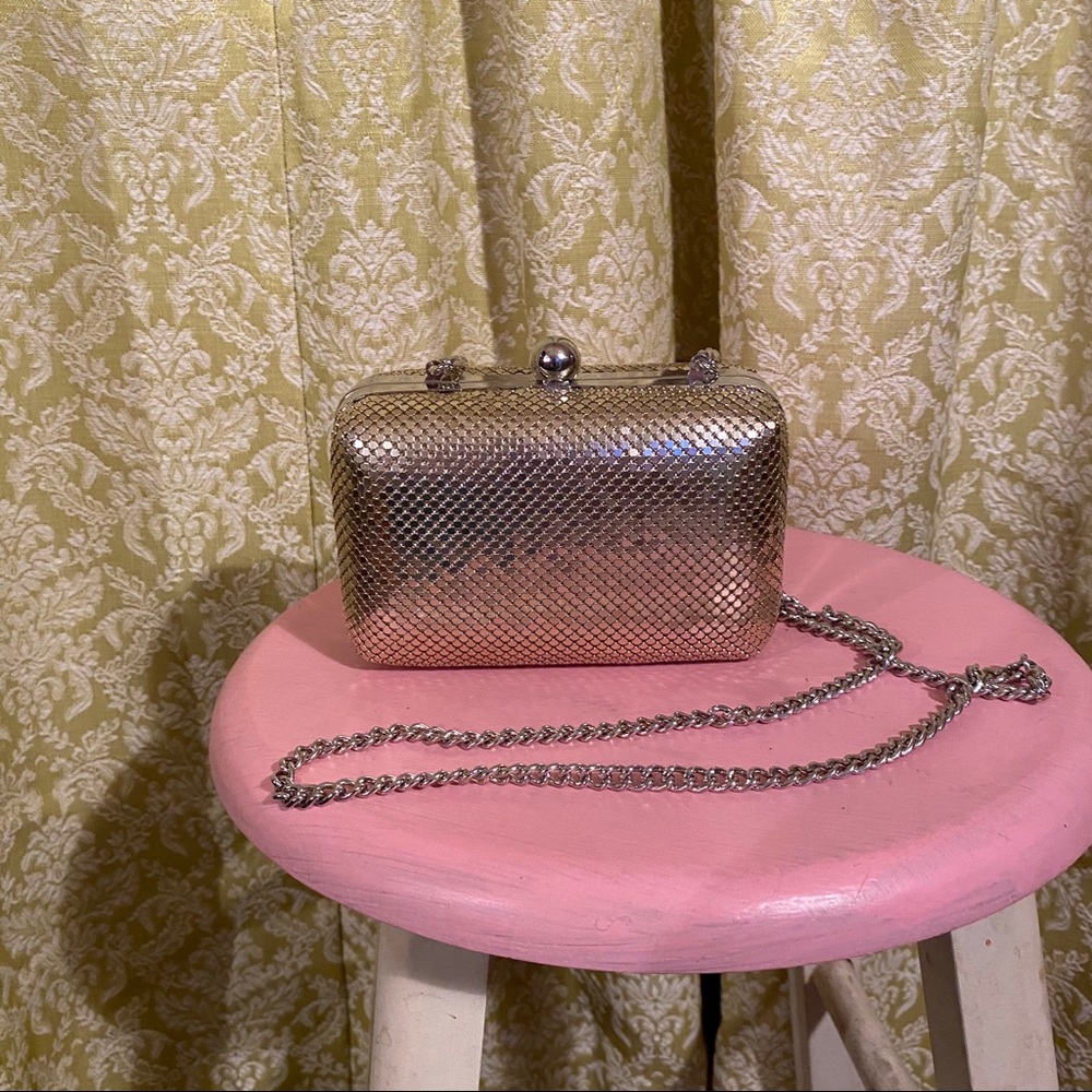 Vintage chain metal mesh purse